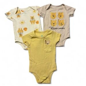 Disney Winnie The Pooh 3 Set Bodysuits Baby